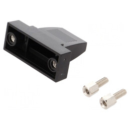 Carcasă pentru conectori D-Sub drept cu fixare prin rotire | Electronic-mag.ro | Componente Electronice