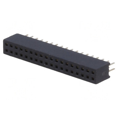 Soclu pini mamă 36 pini 1,27mm THT 2x18 | Electronic-mag.ro | Componente Electronice