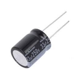 Condensator Electrolitic THT 33uF 250VDC | Electronic-mag.ro | Componente Electronice