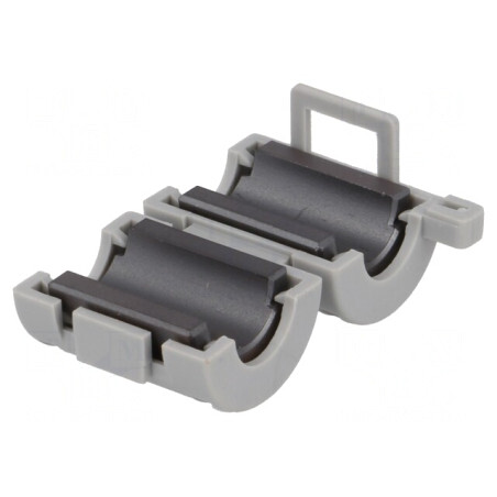 Ferită pentru cablu rotund - Set 2 piese (22mm x 18mm x 7mm x 15mm) | Electronic-mag.ro | Componente Electronice