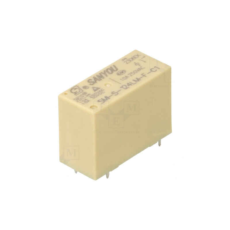 Releu Electromagnetic SPST-NO 24VDC 12A/277VAC | Electronic-mag.ro | Componente Electronice