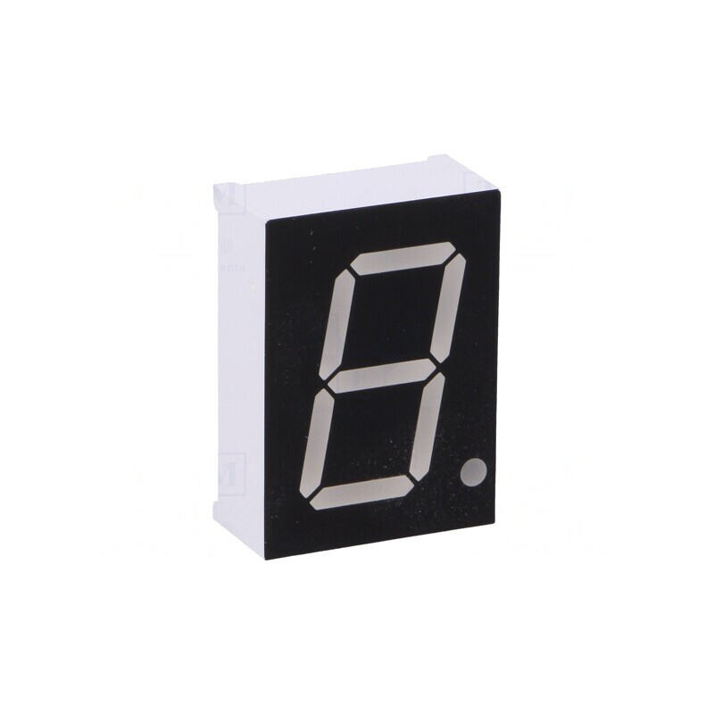 Afișaj LED 7 Segmente 20.4mm Ambră | Electronic-mag.ro | Componente Electronice