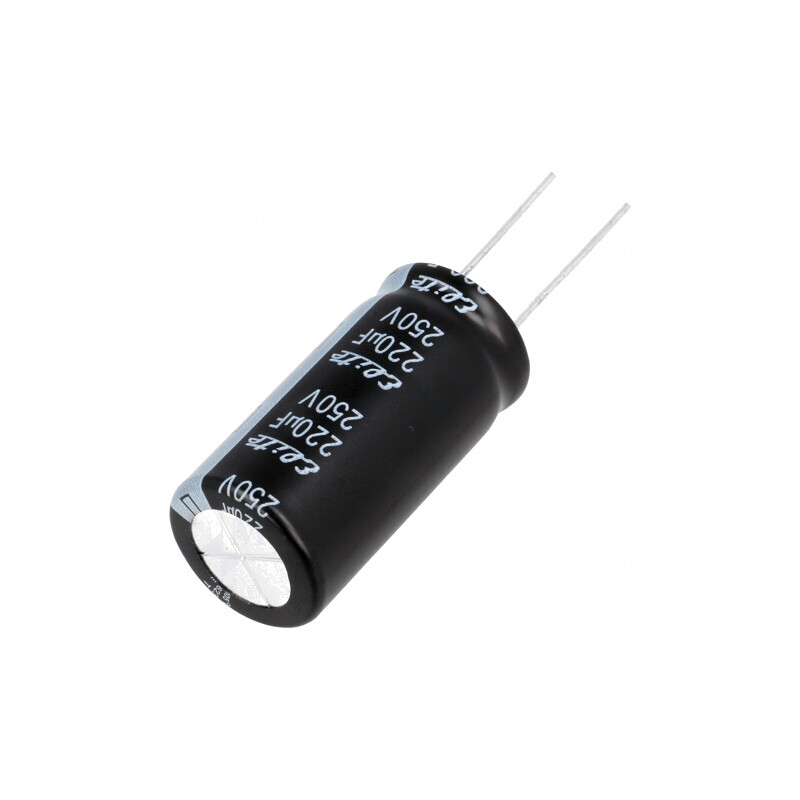 Condensator Electrolitic THT 220uF 250V 18x35.5mm | Electronic-mag.ro | Componente Electronice Condensator Electrolitic THT 220uF 250V 18x35.5mm | Electronic-mag.ro | Componente Electronice