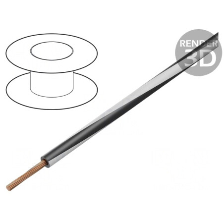 Cablu Electric Flexibil 1mm2 Negru-Alb PVC 300V/500V | Electronic-mag.ro | Componente Electronice