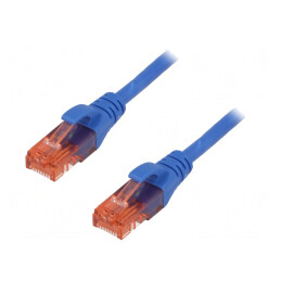 Patch Cord U/UTP Cat6 Albastru 1m | Electronic-mag.ro | Componente Electronice
