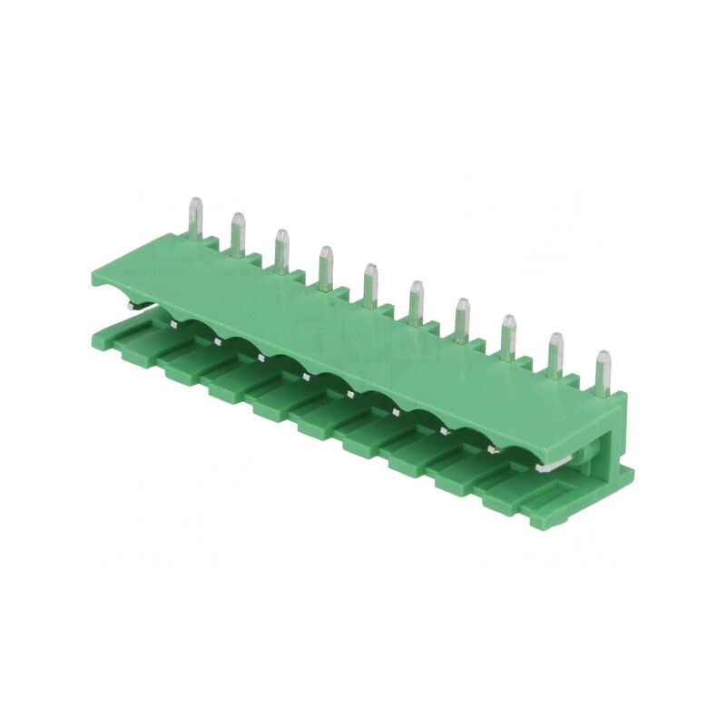 Regletă de conexiuni deconectabilă 5mm 10 piste 90° | Electronic-mag.ro | Componente Electronice