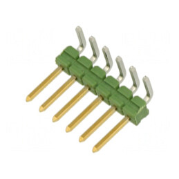 Conector pini tată 6P 90° AMPMODU MOD II | Electronic-mag.ro | Componente Electronice