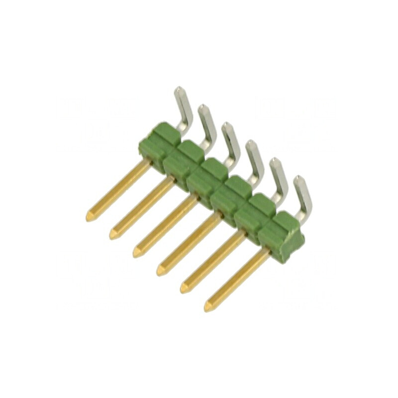 Conector pini tată 6P 90° AMPMODU MOD II | Electronic-mag.ro | Componente Electronice