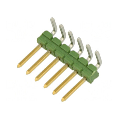 Conector pini tată 6P 90° AMPMODU MOD II | Electronic-mag.ro | Componente Electronice