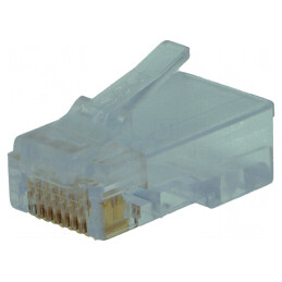 Mufă RJ45 8p8c IDC Crimpată pentru Cablu | Electronic-mag.ro | Componente Electronice