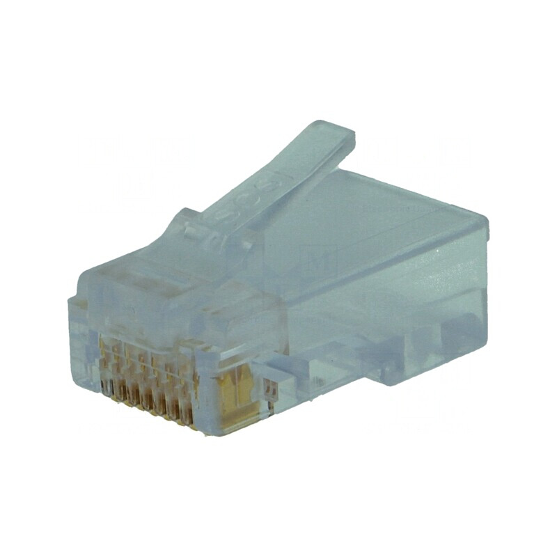 Mufă RJ45 8p8c IDC Crimpată pentru Cablu | Electronic-mag.ro | Componente Electronice
