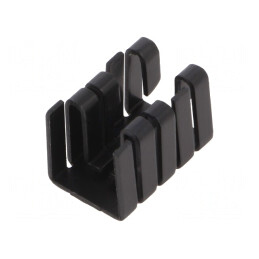 Radiator TO220 Extrudat Negru 19x12.8x12.7mm | Electronic-mag.ro | Componente Electronice