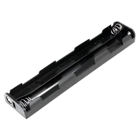 Suport Baterii 6x AA/R6 Negru | Electronic-mag.ro | Componente Electronice