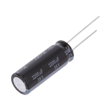 Condensator electrolitic 2200uF 35V THT | Electronic-mag.ro | Componente Electronice