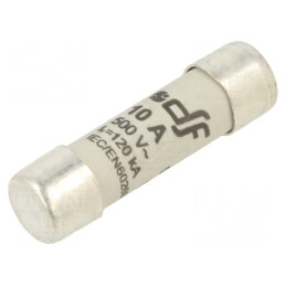 Siguranță gG 10A 10,3x38mm 500VAC 250VDC | Electronic-mag.ro | Componente Electronice