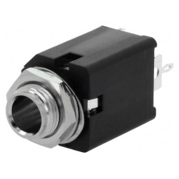 Soclu Jack 6,3mm Mamă Mono pentru Panou | Electronic-mag.ro | Componente Electronice