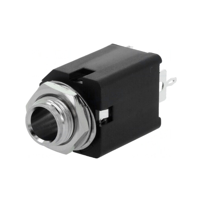 Soclu Jack 6,3mm Mamă Mono pentru Panou | Electronic-mag.ro | Componente Electronice