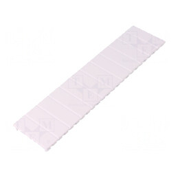 Capac de protecție alb pentru carcase 52mm x 219mm | Electronic-mag.ro | Componente Electronice