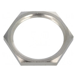 Piuliţă M32 alamă nichel 37mm metrică Pas 1,5 | Electronic-mag.ro | Componente Electronice