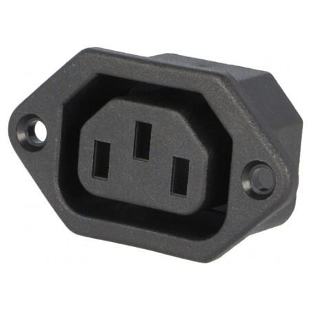Conector Alimentare AC 10A 250V IEC 60320 | Electronic-mag.ro | Componente Electronice