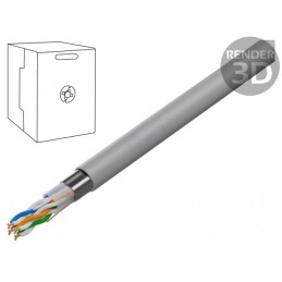 Cablu Ethernet CAT5e UTP 305m Gri | Electronic-mag.ro | Componente Electronice