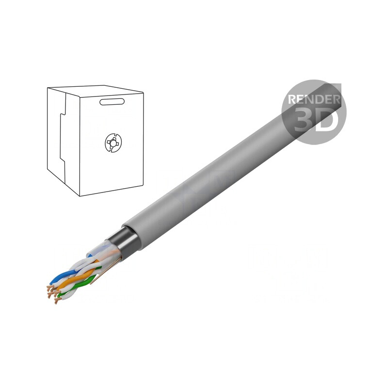 Cablu Ethernet CAT5e UTP 305m Gri | Electronic-mag.ro | Componente Electronice