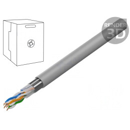 Cablu Ethernet F/UTP Cat5e 305m Gri | Electronic-mag.ro | Componente Electronice