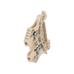 Conector Șine 2,5mm2 2 Borne Bej 5,1mm | Electronic-mag.ro | Componente Electronice