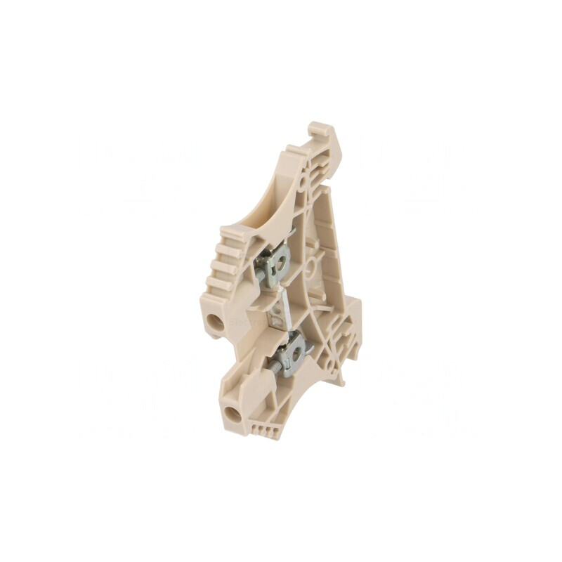 Conector Șine 2,5mm2 2 Borne Bej 5,1mm | Electronic-mag.ro | Componente Electronice
