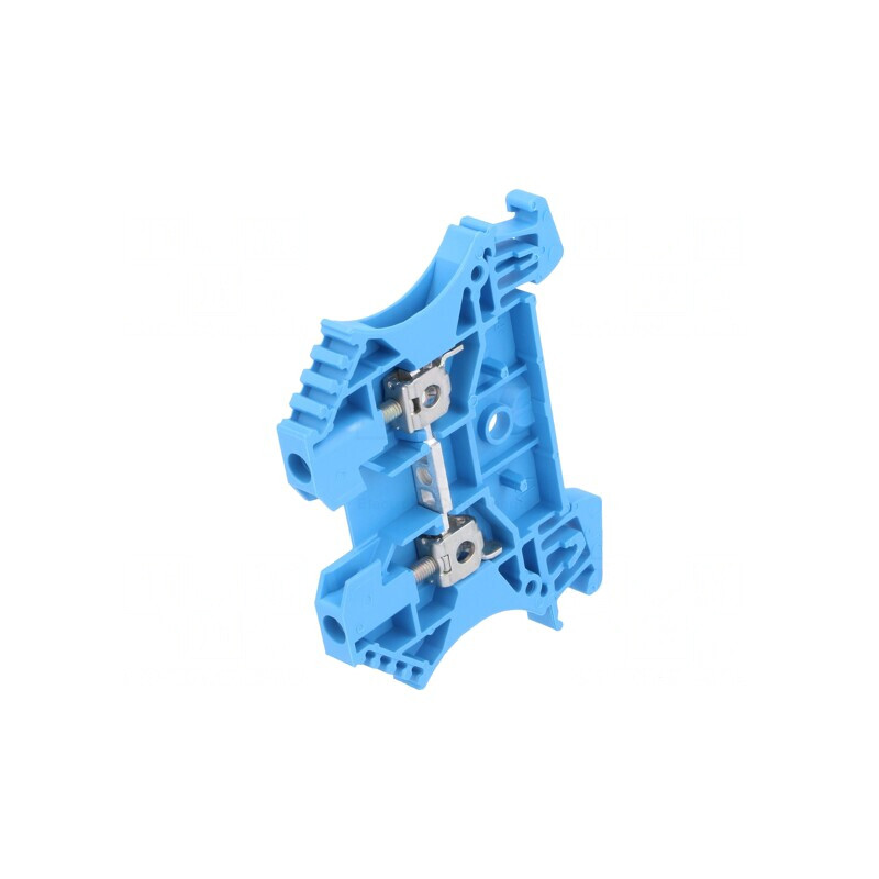 Conector Șine 2,5mm2 1 Pista 2 Borne Albastru Wemid | Electronic-mag.ro | Componente Electronice