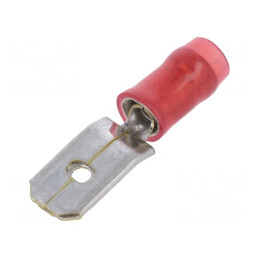 Terminal plat tată 6,3mm 0,8mm crimpat cablu 0,5-1mm2 | Electronic-mag.ro | Componente Electronice