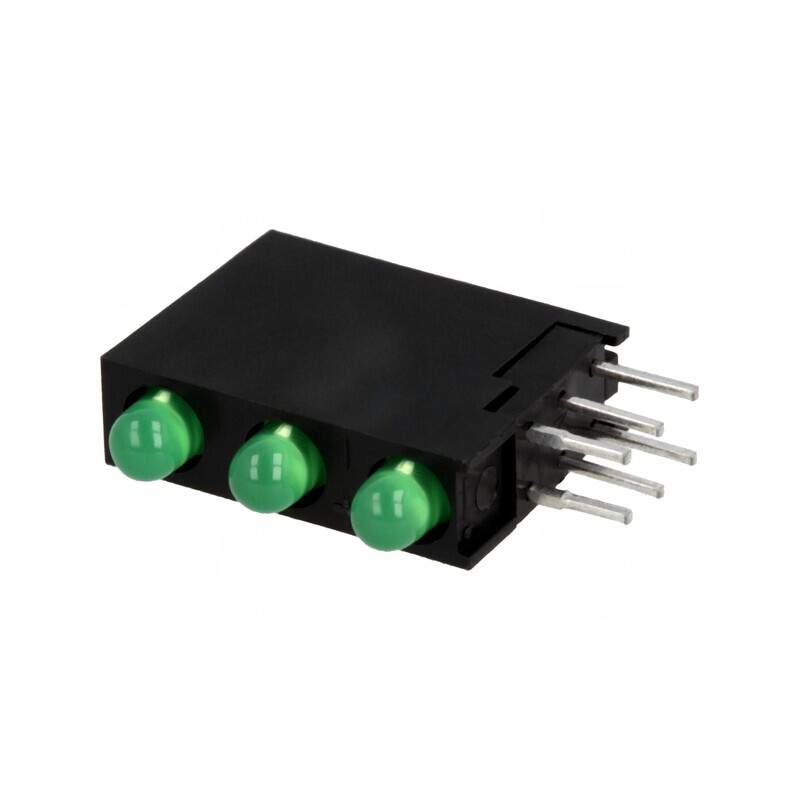 LED Verde 3mm 3 Diode 20mA 40° 2,2-2,5V | Electronic-mag.ro | Componente Electronice