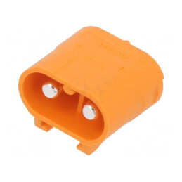 Soclu Alimentare DC LC 2 PIN Portocaliu pentru PCB THT | Electronic-mag.ro | Componente Electronice