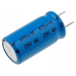 Condensator electrolitic 470uF 25V 10x20mm | Electronic-mag.ro | Componente Electronice