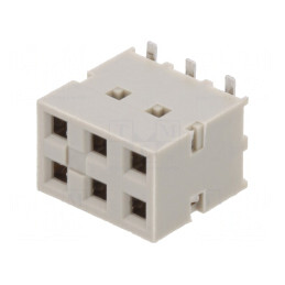 Soclu PCB 2,54mm 6 Pini Aurit Vertical SMT | Electronic-mag.ro | Componente Electronice