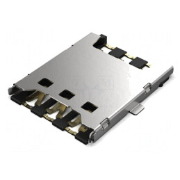 Conector Nano SIM SMT Gold 6 PIN 1.35mm | Electronic-mag.ro | Componente Electronice