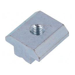 Piuliță oțel zincat M6 pentru profile 10mm | Electronic-mag.ro | Componente Electronice