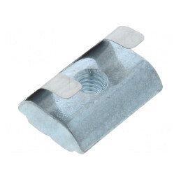 Piuliţă pentru Profile 8mm cu Arc Lamelar Oţel Zincat | Electronic-mag.ro | Componente Electronice