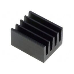 Radiator Aluminiu Negru 10x8x6mm 71K/W | Electronic-mag.ro | Componente Electronice