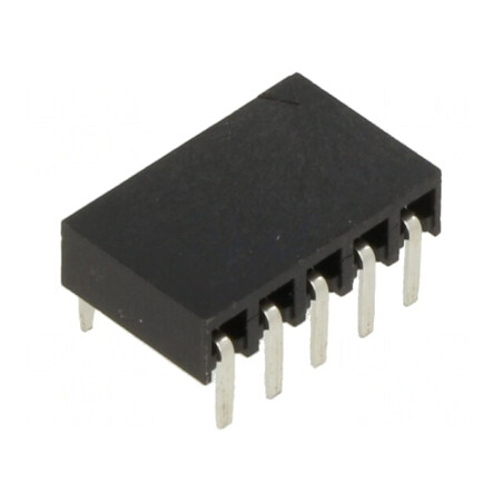Soclu pini mamă 2,54mm 5 pini THT pentru PCB | Electronic-mag.ro | Componente Electronice