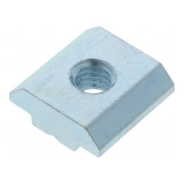 Piuliță oțel zincat M6 pentru profile 8mm | Electronic-mag.ro | Componente Electronice