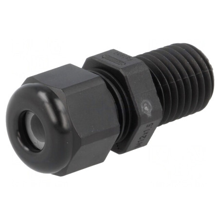 Garnitură de etanșare cu filet M12 neagră IP68 | Electronic-mag.ro | Componente Electronice