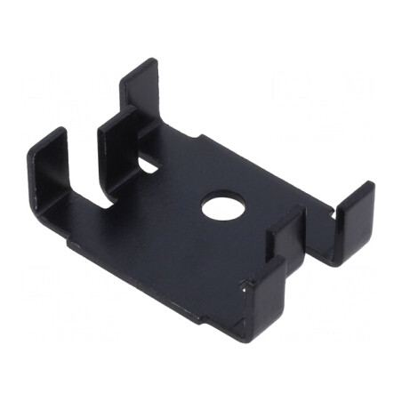 Radiator Extrudat Negru 18mm x 25.4mm | Electronic-mag.ro | Componente Electronice