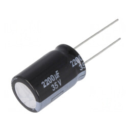 Condensator Electrolitic Low ESR 2200uF 35V 16x25mm
