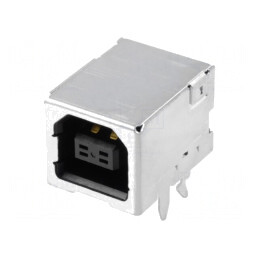 Soclu USB B 4-Pin PCB THT 90° USB 2.0 Aurit | Electronic-mag.ro | Componente Electronice