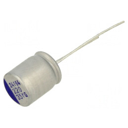 Condensator Hibrid THT 220uF Ø10x12mm -55÷125°C | Electronic-mag.ro | Componente Electronice