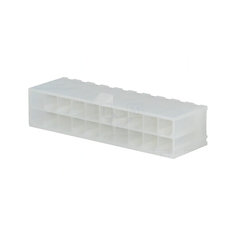 Soclu cablu-placă Mini-Fit Jr 4,2mm 20 PIN THT 9A drept | Electronic-mag.ro | Componente Electronice