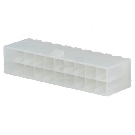 Soclu cablu-placă Mini-Fit Jr 4,2mm 20 PIN THT 9A drept | Electronic-mag.ro | Componente Electronice