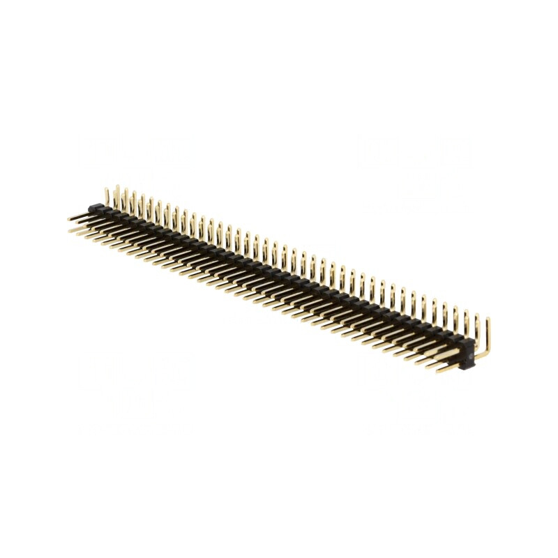 Conector pini tată 80 pini 90° 2,54mm THT | Electronic-mag.ro | Componente Electronice