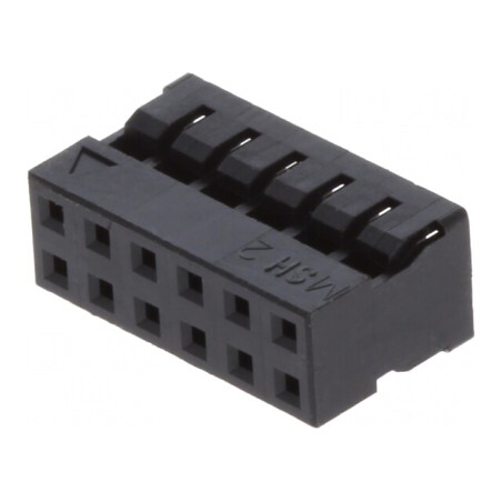 Mufă cablu-placă mamă 12 pini 2mm Milli-Grid | Electronic-mag.ro | Componente Electronice